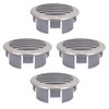 4pcs Stainless Steel Air Vents Louvered Grille Cover Vent Hood