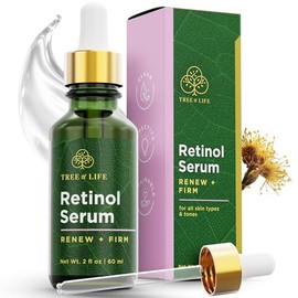 ToLB Retinol Serum - 72% Organic - Clinical Strength Retinol Moisturizer - Anti Aging Anti Wrinkle Facial Serum - 1 ounce