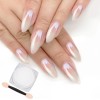 Artdone White Pearl Chrome Nail Powder Iridescent Mirror Pigment