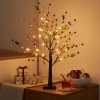 Árbol En Flor Con Luces, Pequeño Árbol De Abedul Para
