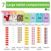 PILLBOX7 Monday to Sunday Pill Box Tablet Organiser. Pill Boxes