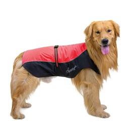 Ranphy Dog Raincoat Waterproof for Medium and Large Dogs Reflective Rain Cover Breathable with Abdominal Protection Dachshund Labrador Dog Jacket Ultralight Safe Dog Clothing Red 7XL