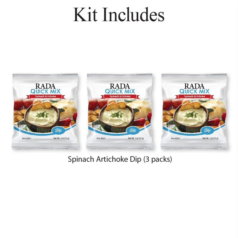 Rada Spinach Artichoke Dip Mix, Pack of 3