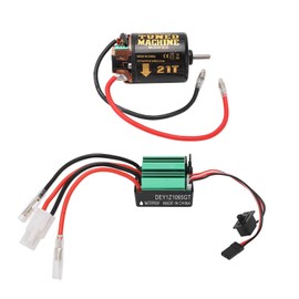 Brushed Motor ESC Combo 540 21T Brushed Motor 65A Waterproof Green Brush ESC for Traxxas Tamiya