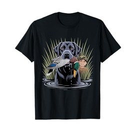 Local Boy Black Lab Marsh Scene Sunset Vintage Country T-Shirt