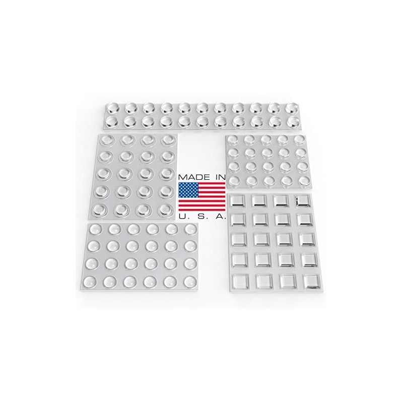 GorillaGrit Clear Adhesive Bumper Pads Combo Pack - 106 Pieces