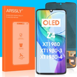 ARSSLY OLED for Motorola Moto Z4 LCD Display - for Moto Z4 LCD Screen Replacement for Motorola Z4 XT1980 XT1980-3 XT1980-4 Touch Screen Digitizer Glass Full Assembly with Repair Tools