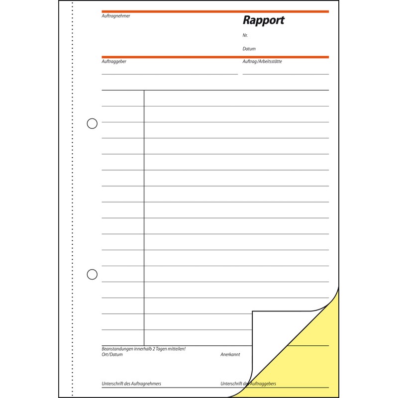 Sigel Forms – rapporte A5 Carbonless Copying, 2 x 40