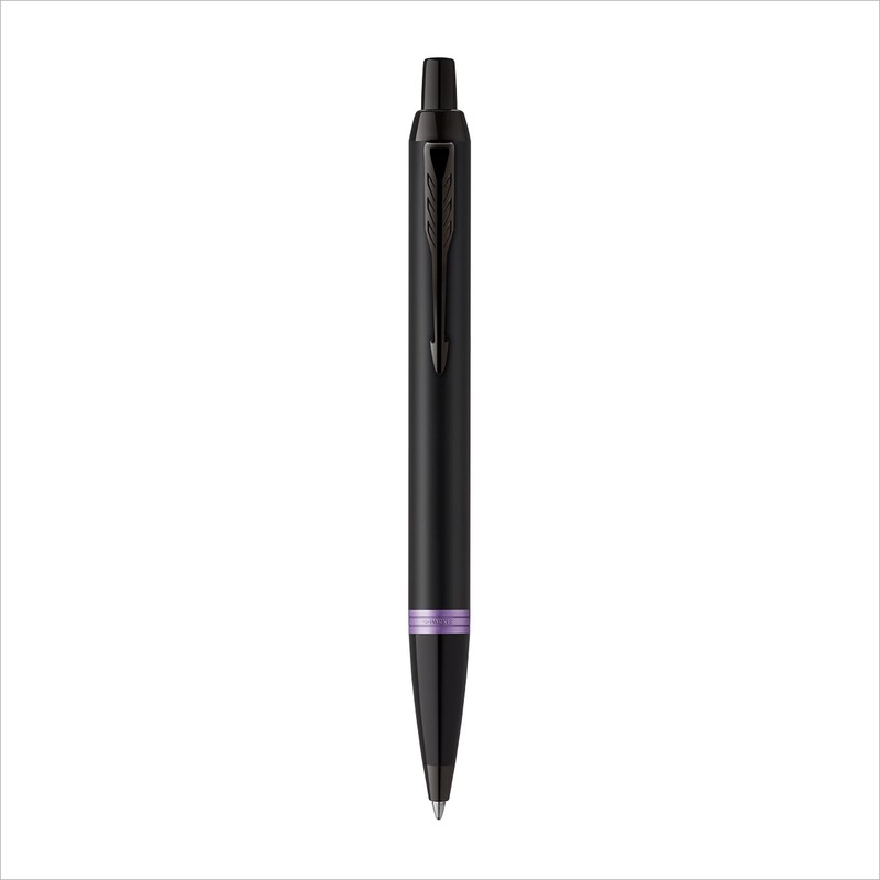 Parker IM Vibrant Rings Ballpoint Pen | Satin Black Lacquer