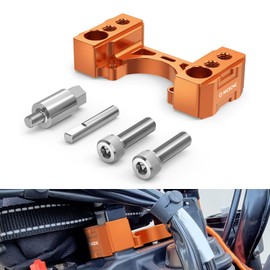 NICECNC 1" Handlebar Risers Kit Compatible with 790/890 Adventure S, R, & Rally Models 2019-2024, Compatible with Husqvarna Norden 901 2022-2023, 790 890 Adventure Accessories, Aluminum, Orange