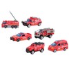 6pcs 1:64 Engineering Car Model Alloy Simulation Vehicle Car Model