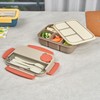Restaurantware Bento Tek 43.9 Ounce Bento Boxes, 10 Reusable Lunch