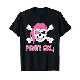 Pirate Skull Girls Pirate Girl T-Shirt