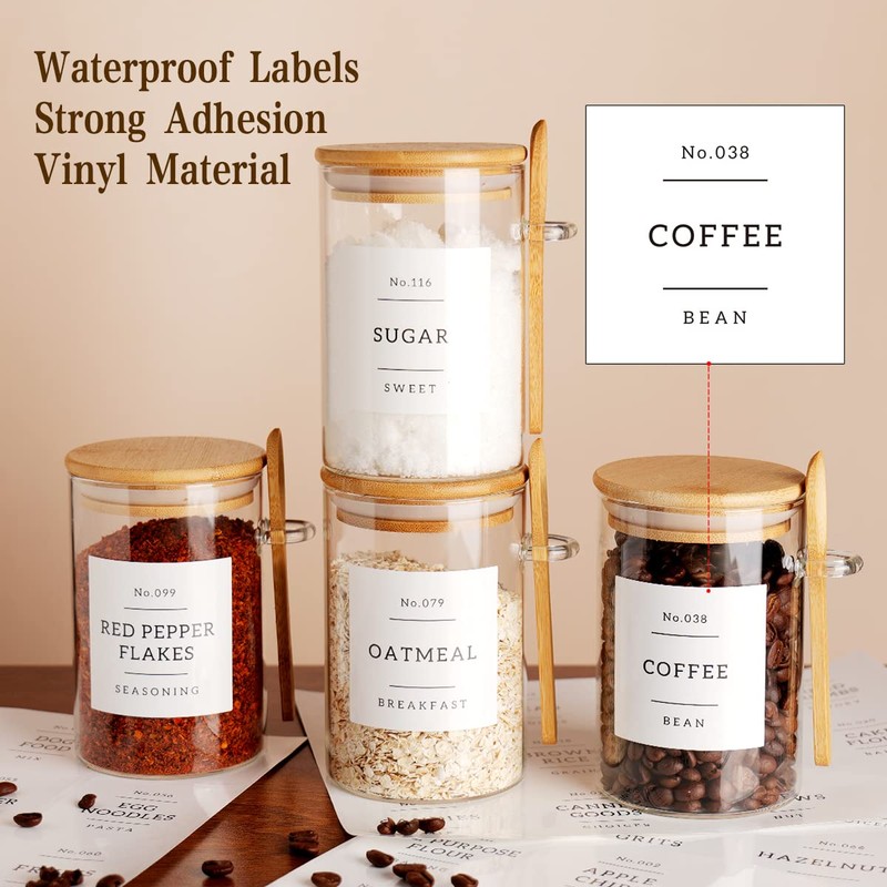 CZZGSM Glass Jar with Bamboo Lid and Spoon - 4