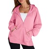 LOMON Womens Oversized Half Zip Hoodies Long Sleeve Textured Casual