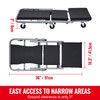 Happybuy Z-Creeper Seat, Dual-Function Rolling Foldable Auto Creeper/Stool, Supports Up