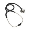 Medical Stethoscope Dual Head Clear Transmission Soft Ear Plugs Stainless