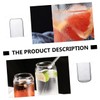 MAGICLULU 2pcs Creative Glass Milk Cups Heat Resistant Water Cups