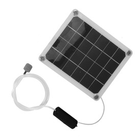 Solar Air Pump Bubbler for Fish Pond, 20W Aerator With Bubble Stones - Noiseless Aquarium Air Pump, Efficient Energy Saving Pond Bubbler