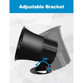Sonew DC 12V 115dB Verdrahtete Alarm Laute Sirene Horn für Home Security Protection System Indoor/Outdoor feuerfeste, Megaphone mit Sirene, Ring Sirene, Auto Warnalarm Lautsprecher