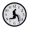KASCLINO Silly Walk Wall Clock, Home Decor Walking Silent Wall