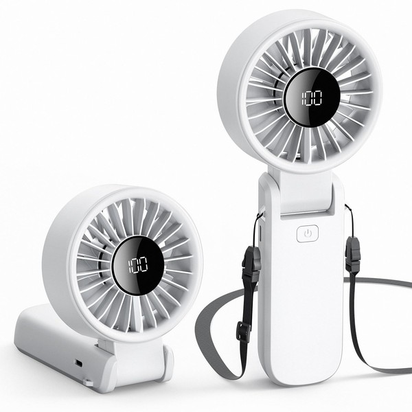 Mini Portable Handheld Fan, 3-IN-1 Small Pocket Fan with Max
