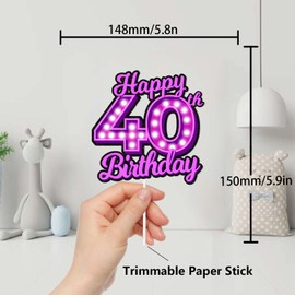L-ZiD-40 - Decoración para tartas de bebé Alian para niños y niñas, baby shower, feliz cumpleaños, guerra espacial, suministros de decoración para fiestas, números, estrellas, decoración de pasteles, alegría a un año