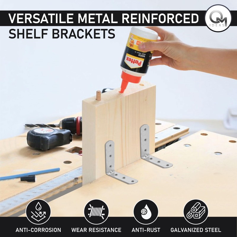 OMIDEAS 50 x Angle Bracket (50 x 50 x 16)