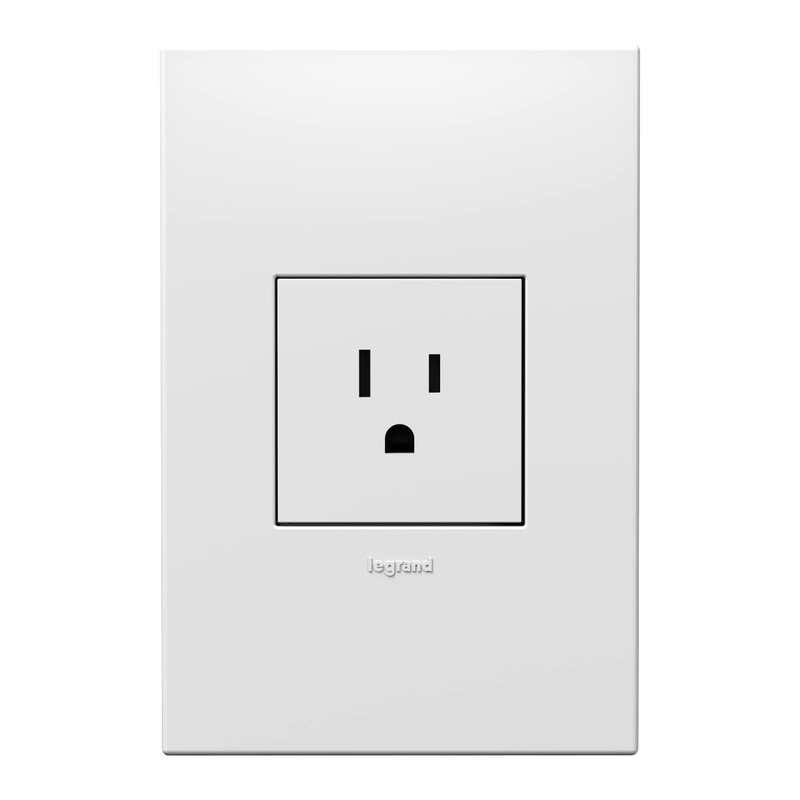 Legrand adorne 15A Single Tamper-Resistant Electrical Outlet (Without Wall Plate,