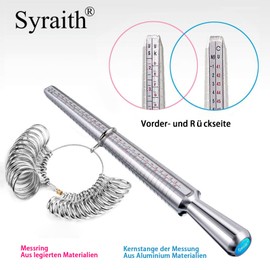 Ring Sizer Tool Set, European Size 41-76, 36 Pieces, Ring Gauge Finger, Used for Finger Size Measurement and Ring Deformation Correction, with Storage Box, Fabric