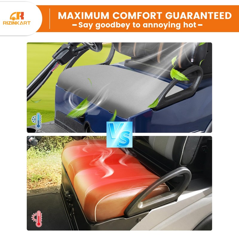 Golf Cart Front Seat Covers Set Fit for EZGO TXT/RXV,