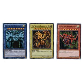 YuGiOh Legendary Collection Ultra Rare God Card Set of 3 Egyptian God Cards S...