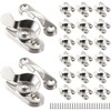 Hicarer 20 Pack Steel Window Sash Lock Casement Window Lock