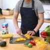Denim Apron with Pockets for Men Women Chef Kitchen BBQ
