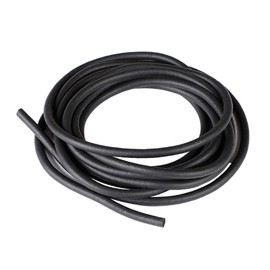 TOP-VIGOR EPDM Foam Rubber Weather Seal Strip 7mm(0.28") Diameter x 3 Meters (9.8Ft) Long, Round Solid Foam Strip Rubber Weather Stripping for DIY Gasket, Foam Tubing, Crafts