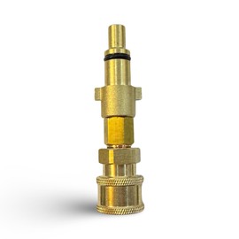 M&M Smartek Quick Coupling Connection Bayonet Adapter 1/4 Inch for Pressure Washers such as - Compatible with Nilfisk - Brass Foam Lance Foam Nozzle Pressure Washer Car Wash (for Nilfisk KEW #3)