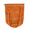 Orange Crown Royal Bag w/Drawstring - Perfect for Storage Gift