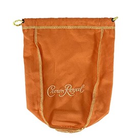 Orange Crown Royal Bag w/Drawstring - Perfect for Storage Gift Bags Shiftboot Carrying Dice or Games Felt Fabric for Sewing - from Crown Peach Bottles
