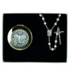 CA Gift CS123 Confirmation Pearl Rosary with Keepsake Box, Gift