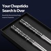 Hagary Panda Black Chopsticks Metal Chopsticks Reusable Designed In Korea