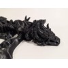 FlexiMech Zombie War Dragon 3D Printed Onyx Black Reptile Articulated