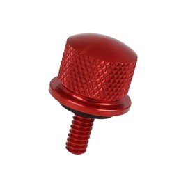 Hihaha 1/4 Inch-20 Thread Motorcycle Red Aluminum Alloy Rear Seat Bolt Mount Screw for Harley Davidson Sportster 1996-2017 Replacement Durable Material