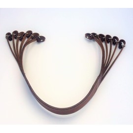 AP Saddlery Leather Duck Lanyard Holds 12-24 Birds (Dark Brown)