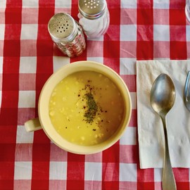 Tradition Acoustic TRIBECA PLAWARE Soup Cup, Mustard, 15.9 fl oz (450 ml)
