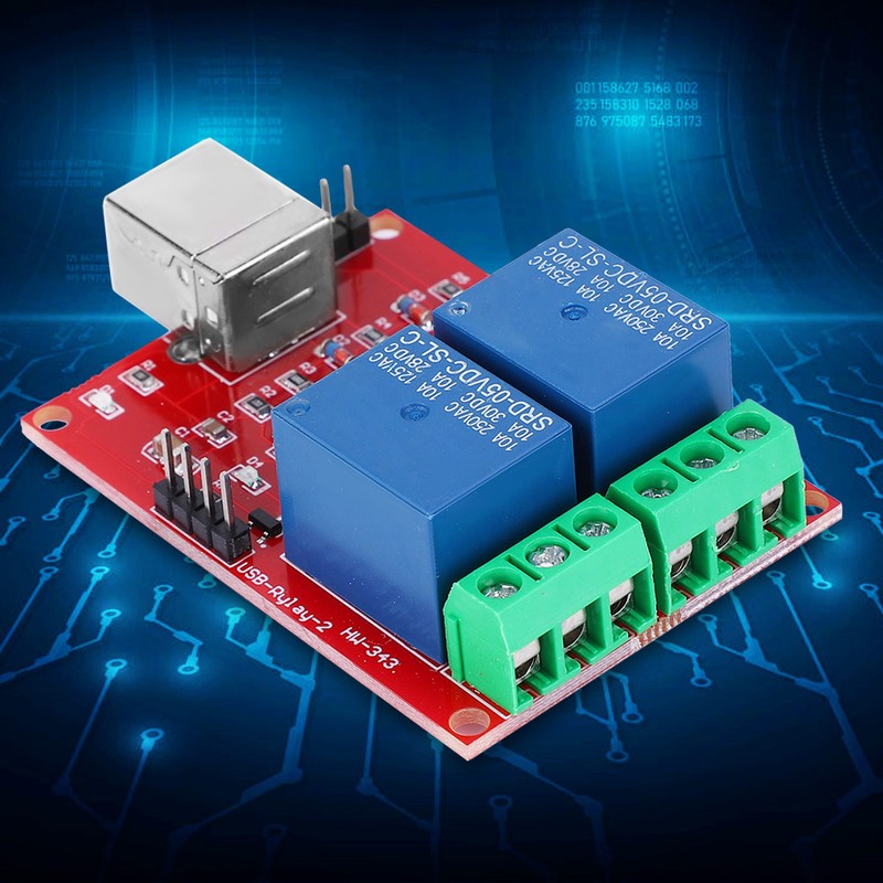 5V USB Control Switch 2 Channel Relay Module Computer PC