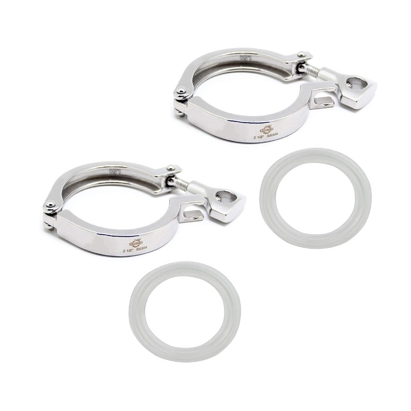 QiiMii Stainless Steel 304 Single Pin Heavy Duty Tri Clamp