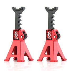 Chanmoo - Soportes de gato de juguete RC de 1/24 de simulación de 1/18 de 6 toneladas de metal ajustable para mini jacks 1:18 escala 1:24 sobre orugas de coche axial SCX24 Kyosho Tamiya HSP FCX24