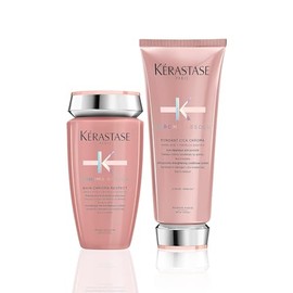 Kerastase Chroma Absolu Chroma Champú y Acondicionador para Cabello Sensibilizado o Dañado Coloreado - Protege e Hidrata Con Glicerina y Ácido Hialurónico