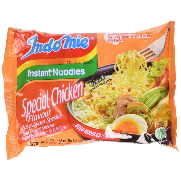 Indomie Instant Noodles Soup Special Chicken Flavor, 2.65 Ounce (Pack