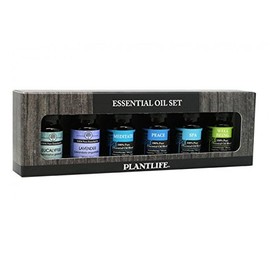 Plantlife Spa at Home (Eucalyptus, Lavender, Meditate, Spa, Peace, and Well Being) Aromatherapy Essential Oil Set - Straight From The Plant 100% Pure Therapeutic Grade - No Additives or Fillers - Made in California 10 ml